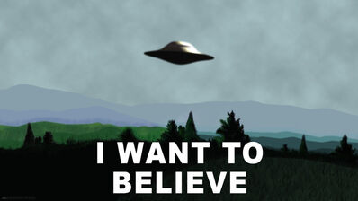 I want to believe
